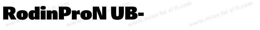 RodinProN UB字体转换